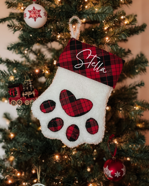 Custom Paw Christmas Stocking
