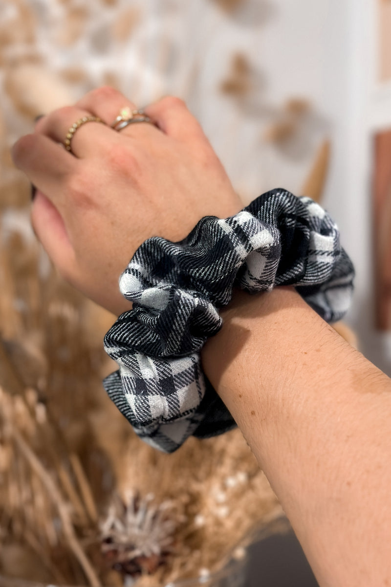 "Shadow Plaid" Scrunchie