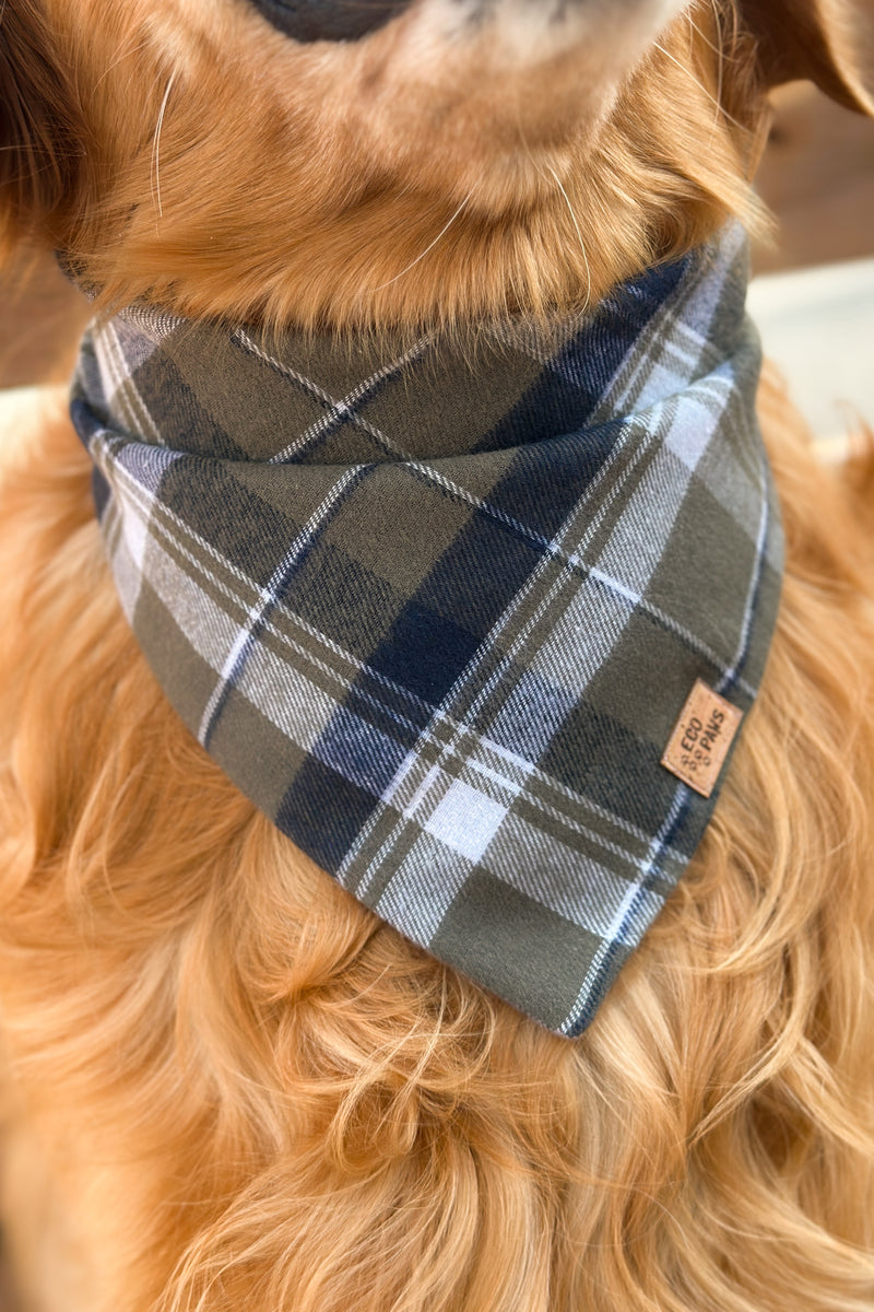 "Mossy Meadow Plaid" Bandana