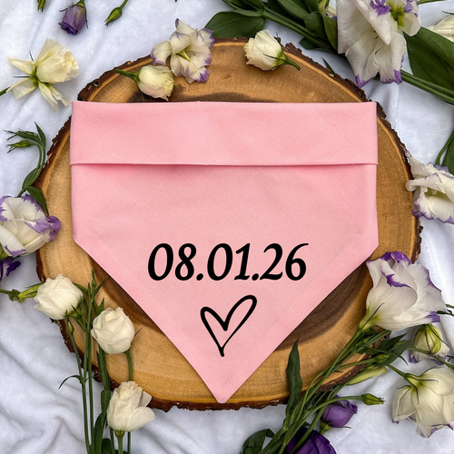 "Custom Save the Date" Bandana