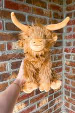 Highland Cow Plush Dog Toy