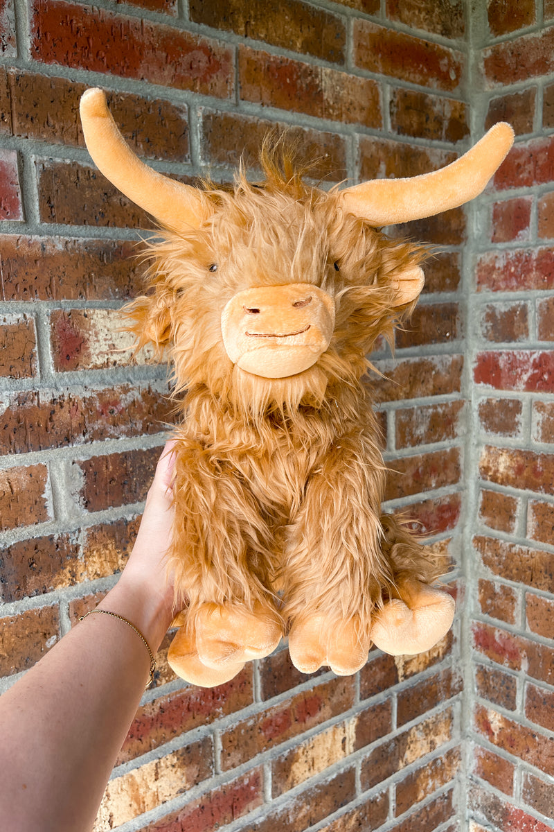 Highland Cow Plush Dog Toy