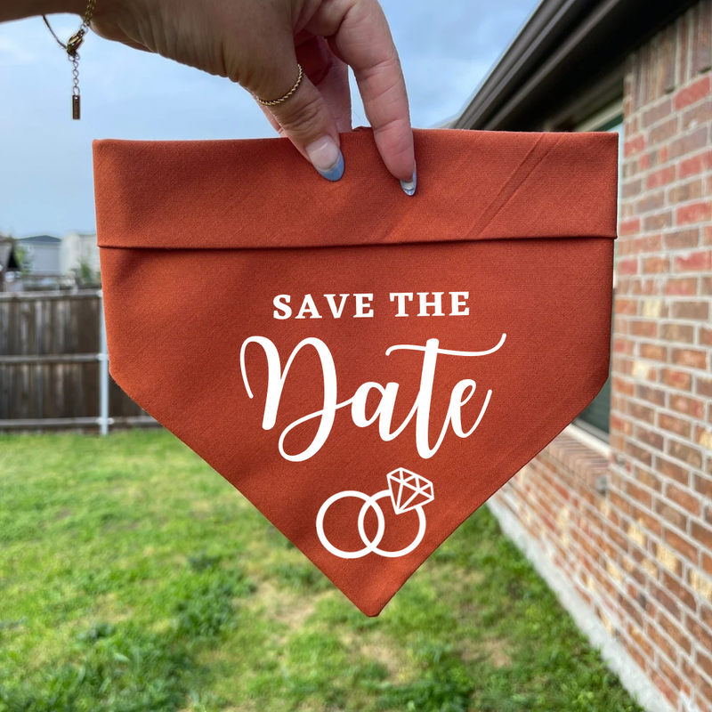 "Custom Save the Date" Bandana
