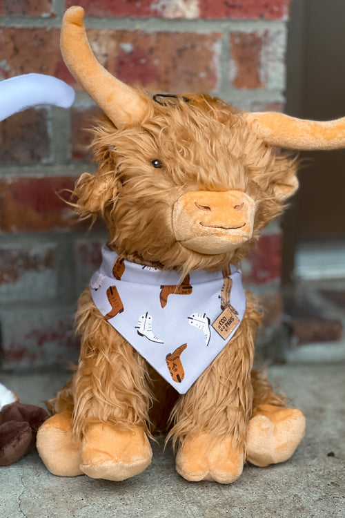 Highland Cow Plush Dog Toy
