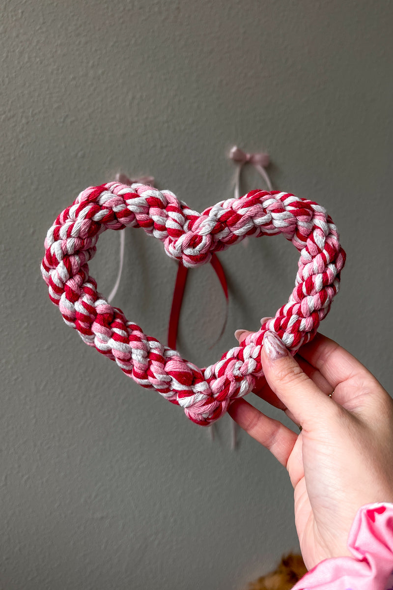 Heart Rope Dog Toy