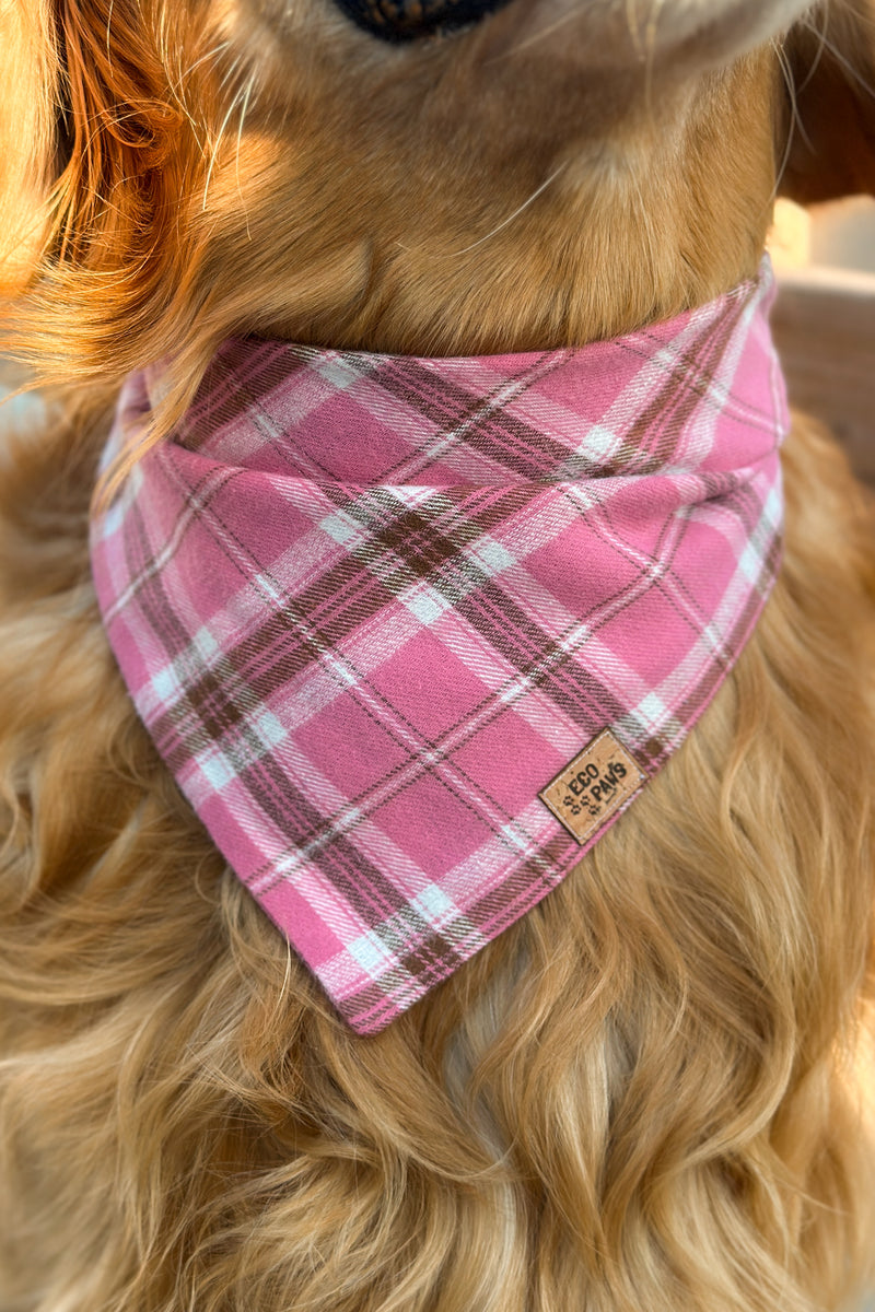 "Mellow Rose Plaid" Bandana