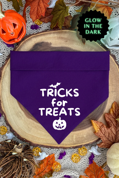 "Tricks for Treats" Bandana