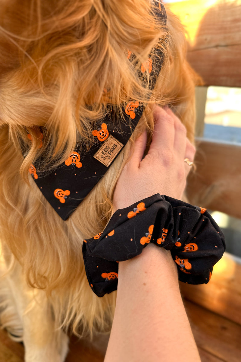 "Jack-O-Lantern Mickey" Scrunchie