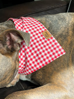 "Strawberry Gingham" Bandana