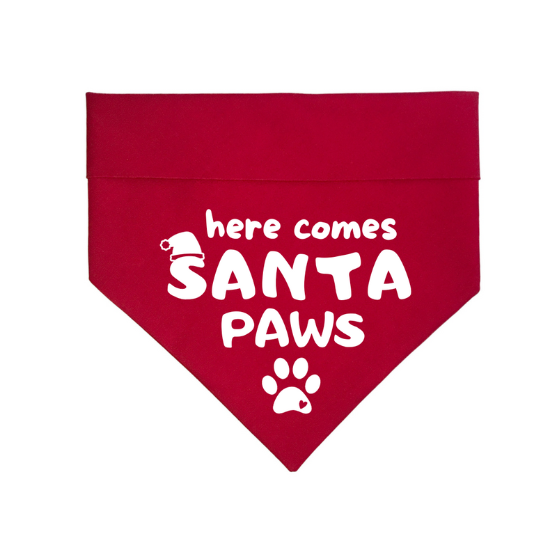 "Here Comes Santa Paws" Bandana