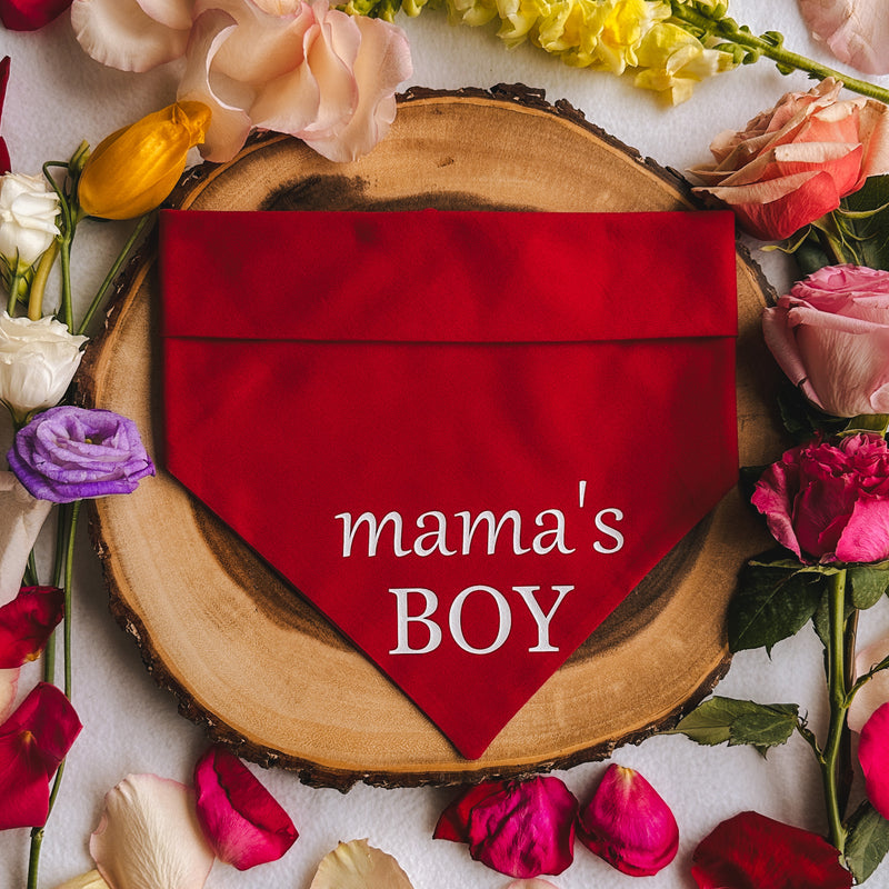 "Mama’s Boy Red" Bandana