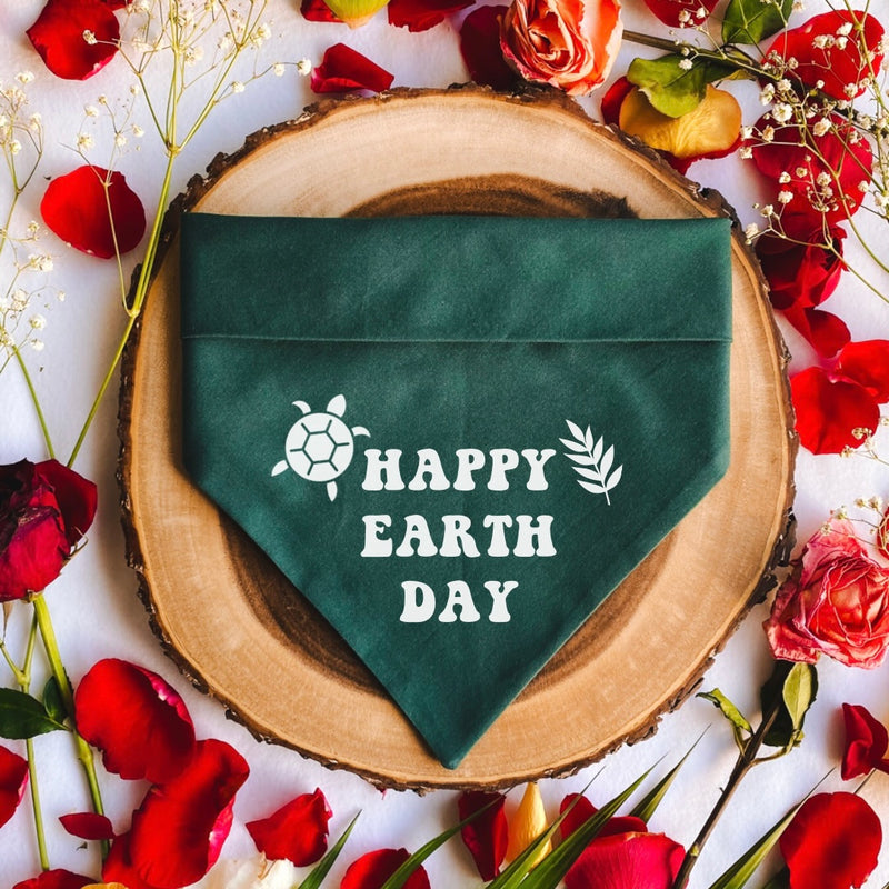 "Happy Earth Day" Bandana