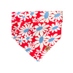 "Retro Daisies Red" Bandana